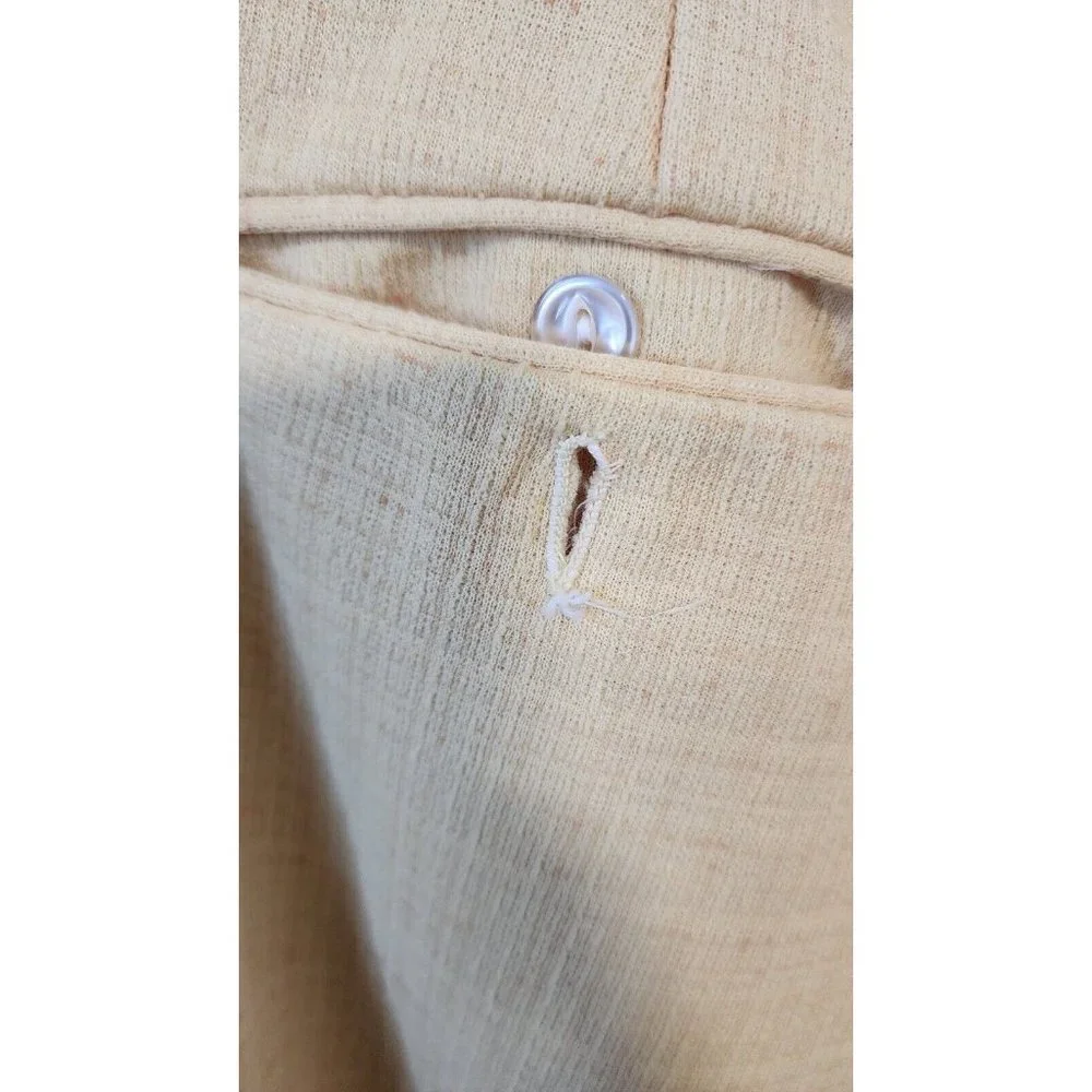 Vintage Retro Mens Lee Wald Yellow Suit Jacket Pants Disco Pimp Summer Vacation - Picture 5 of 16